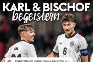 纯越级炸鱼!德国U21六球大胜马耳他,比朔夫3球1助,17岁卡尔2球